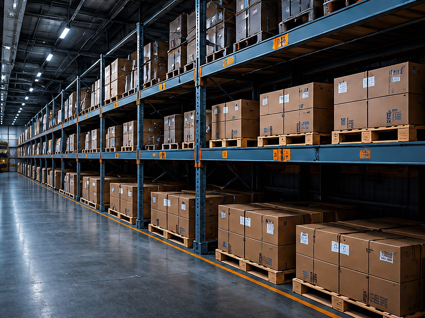 Aircraft parts warehouse stock